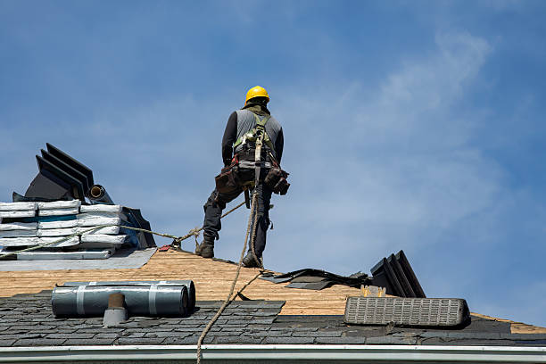 Professional Roofing technician working in Waverly, MI